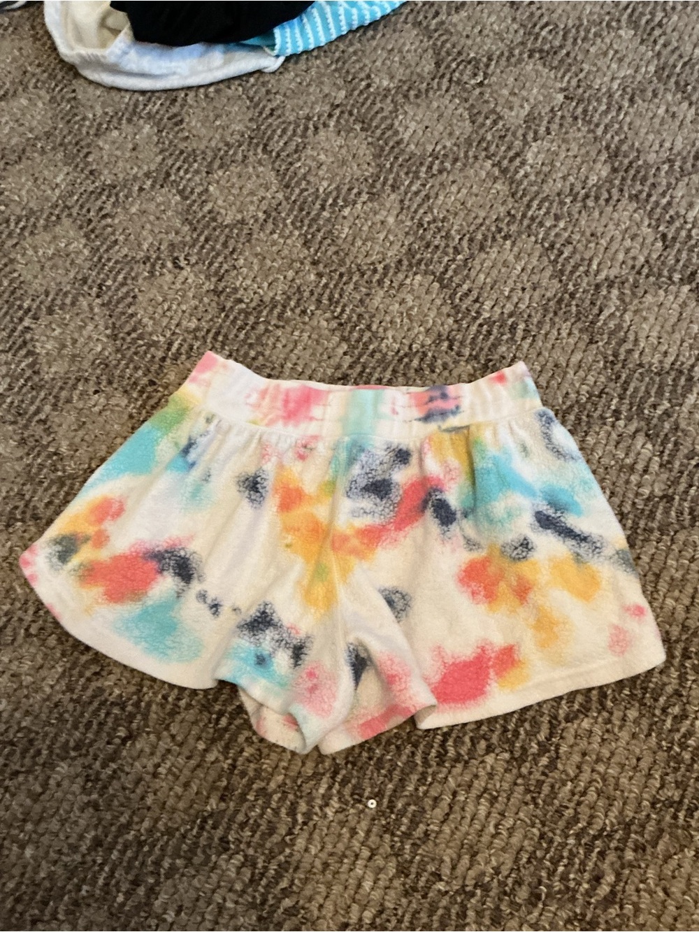 Crew Neck Sweater in Multi-Color Tie-Dye